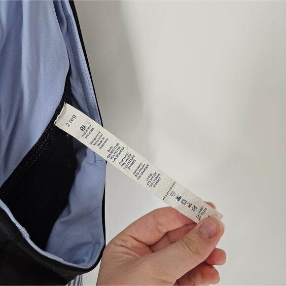 Lululemon Run Classic Stripe Polar Haze Black Pace Setter Skirt 2 - Picture 9 of 11